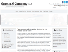 Tablet Screenshot of grossercpa.com